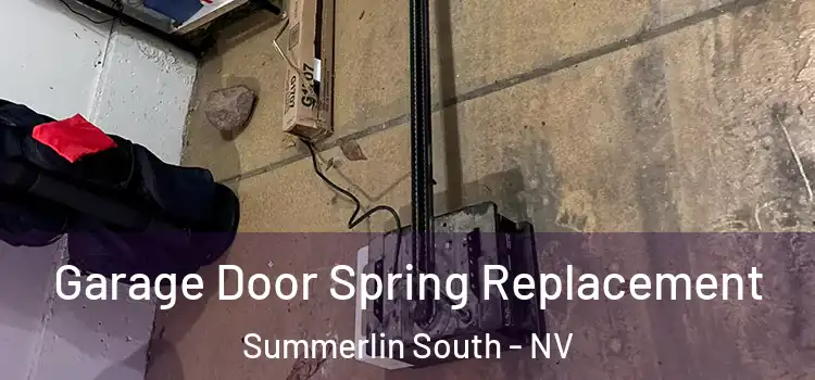  Garage Door Spring Replacement Summerlin South - NV